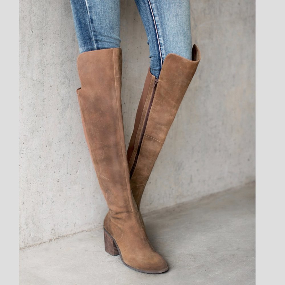 Joyfolie 'Grayson' Tall Boots Brown Size 8